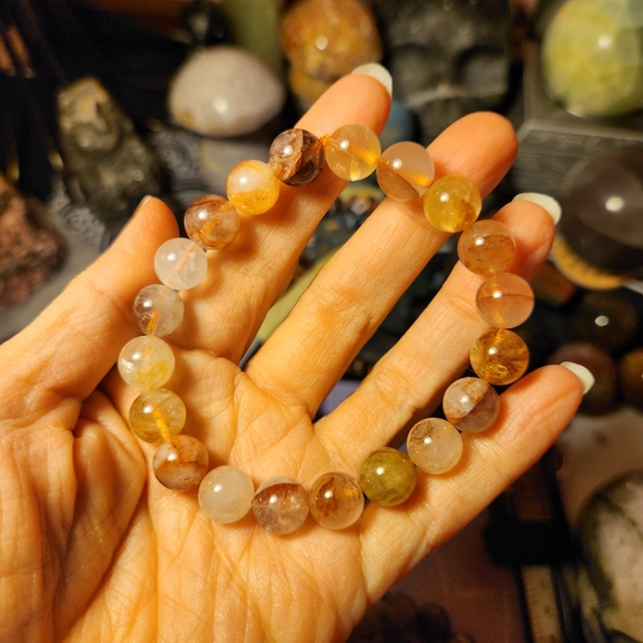 Fire quartz bracelet (10mm) - Picture 1 of 6